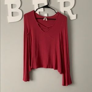 Slightly cropped blouse